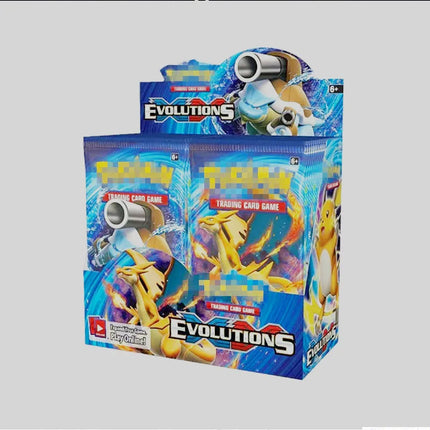 90/180/360Pcs English French Spanish Carta Karten Pokemon Cards Sun Moon Evolutions Booster Box Collectible Tradiner child Card