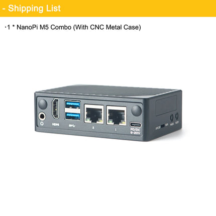 NanoPi M5 Open-sourced Mini Single Board Computer Rockchip RK3576 SoC Dual Gbps Ethernet Port Supports UFS Modules M.2 SDIO WiFi