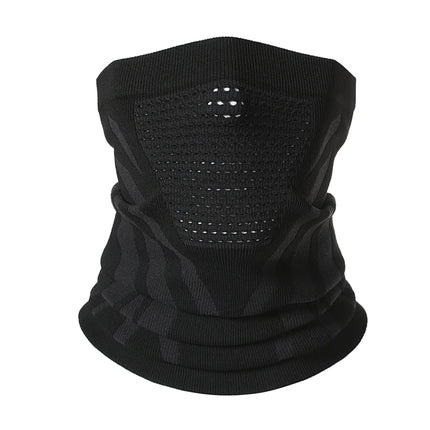 New Face Bandana Mask Cover Neck Warmer Bicycle Cycling Scarf Hiking Breathable Mask Winter Outdoor Windproof Thickened Mask Bib