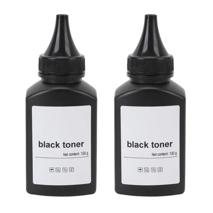 2 Pcs Printer Toner Refill 200g Black Toner Refill Powder for 1610 M2070 4321 3110 3200 PE220 PE120 3150 E210 E230 E260 E350