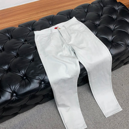 BLLIYOSS 2025 New Embroidered Casual Pants Product Leisure Breathable outdoors Big size 30-40 Pants recombinant cotton fabric