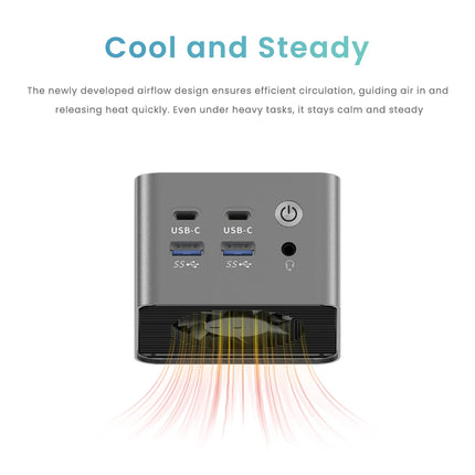 GenMachine Super Mini PC AMD Ryzen 5425U CPU 8Cores 8Threads Windows 11 DDR4 M.2 2280 Ram Gaming PC Diy Gaming Computer