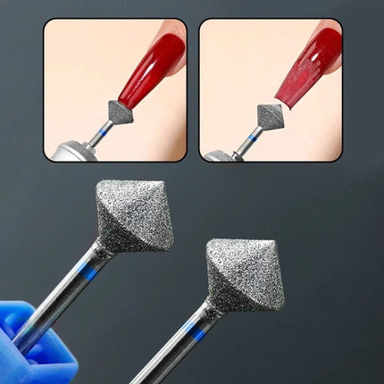 1Pcs Diamond Nail Drill Bits Rotary Cuticle Clean Burr 3/32" Manicure Bit Drill Machine Accessories 2028
