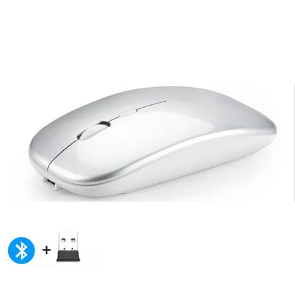 Rechargeable Wireless Mouse Bluetooth-compatible 2.4GHz Dual Modes Computer Mice with Nano Receiver for PC Laptop - product i