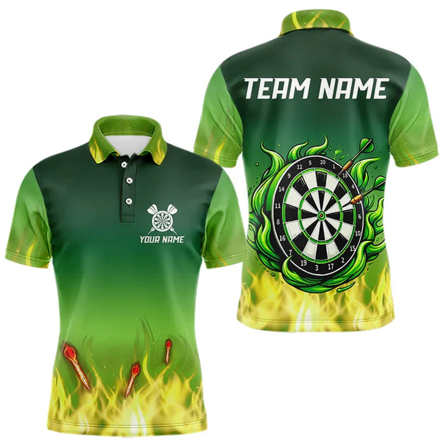 Fashion Darts Pattern Polo Shirts Summer Casual Custom Name Team Uniforms Short Sleeve Polo Shirt Loose Quick Dry Sports Tops