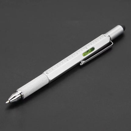 7 In 1 Multifunctional Pen Touch Screen Stylus Capacitive Pen With Screwdriver Ruler Levelgauge Refillable - product image fr