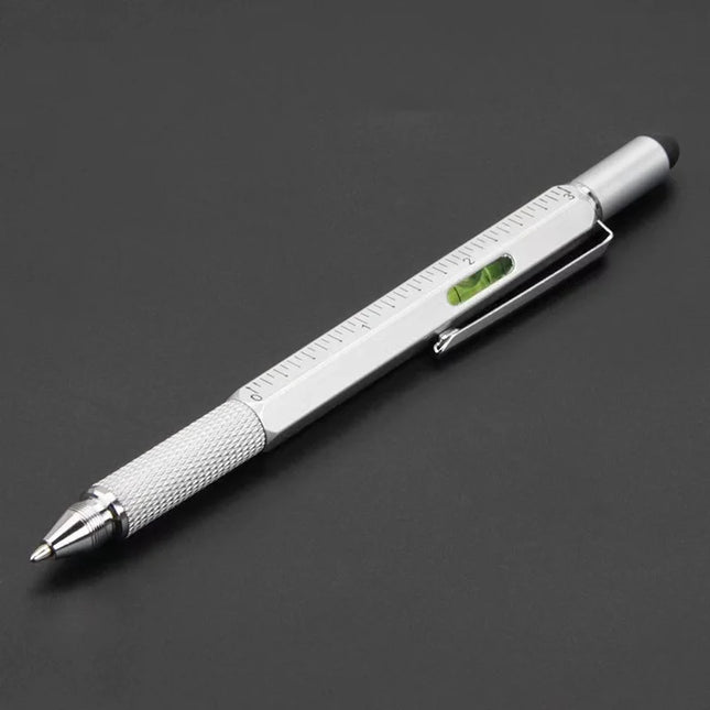 7 In 1 Multifunctional Pen Touch Screen Stylus Capacitive Pen With Screwdriver Ruler Levelgauge Refillable - product image fr