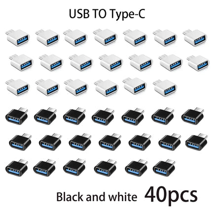 Tablet OTG Universal Micro USB/Type-C to USB 2.0 Adapter Connector for Phone Tablet PC USB C On-The-Go Converter Adapter