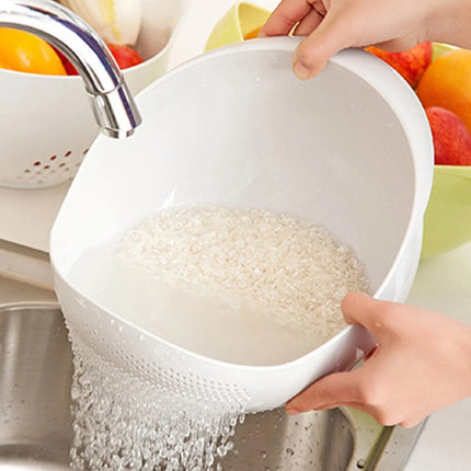1/3pcs- Colander Rice Bowl Drain Basket Fruit Bowl Washing Drain Basket With Handle Washing Basket Home Kitchen - product ima