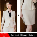 Apricot Skirt Suits / XXXL / China Mainland