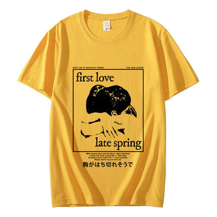 Singer Mitski First Love Late Spring Graphic T Shirts Concert Tour Fan Gift T-shirt Men's Women's Fashion Trend Vintage T-shirts