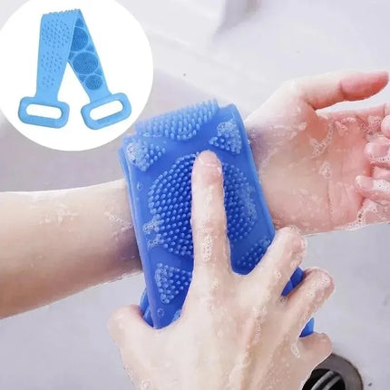 Body Sponge Silicone Back Brushes Bath Towels Scrubber Rubbing Back Peeling Massage Shower Belt Extended Skin - product image