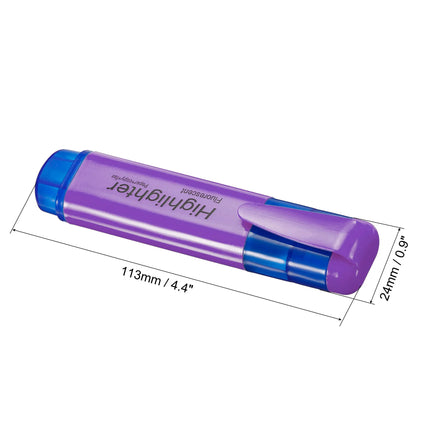 4/6Pc Highlighter Fluorescent Pen Broad Tip Writing Marker Pens for Art Drawing Doodling Marking Office Stationery School Supply