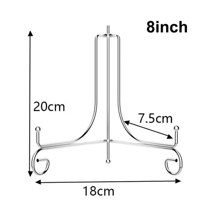 Iron Foldable Metal Plate Display Easel Stand Book Picture Frame Holder Kitchen Counter Home Decoration Storage Rack
