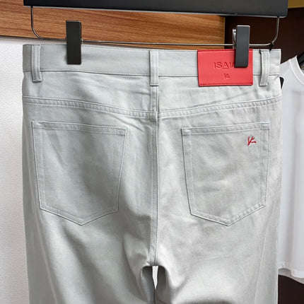 BLLIYOSS 2025 New Embroidered Casual Pants Product Leisure Breathable outdoors Big size 30-40 Pants recombinant cotton fabric