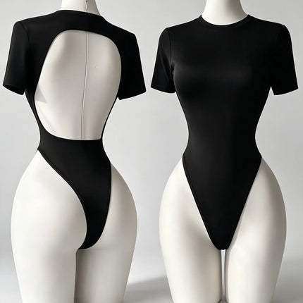 Women's High-Quality Backless Bodysuit Basic Solid Color Comfortable Fit Underwear