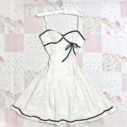 Harajuku Retro Y2K E-Girl Casual Dress Sexy Slim Chic Graphic Print Lace-Up Halter Neck Dresses Goth Grunge Fairycore Streetwear