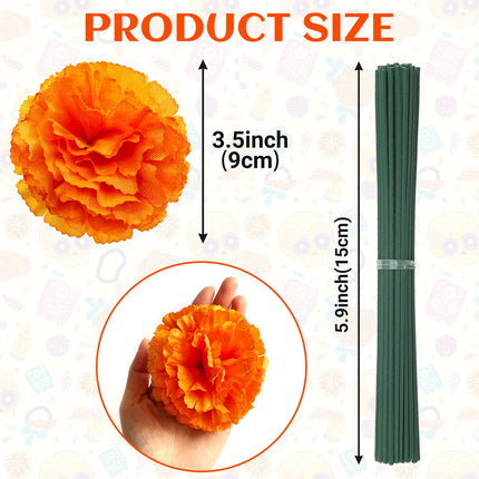 Marigold Flowers - artificial flowers for Day of the Dead (photo 6 of 10)