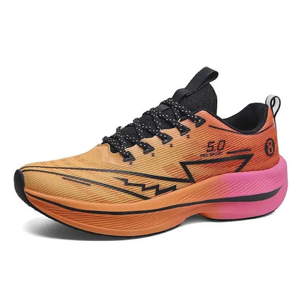 Brand Men's Carbon Plate Running Shoes Soft Cushion Shock Absorbing Sports Shoes Unisex Sneakers Light Anti-Slip Training Shoes