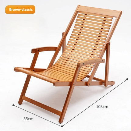 Foldable free chair patio stool rocking recliner folding summer lunch break bench balcony lazy leisure bench