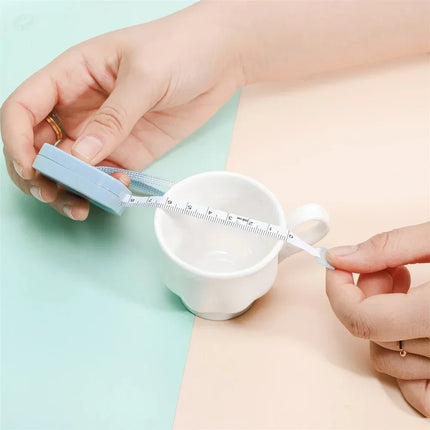 Sewing Tape Measure Dual Sided Retractable Ruler with Push Button Ruler for Weight Loss Medical Body Measurement Tailor Tool