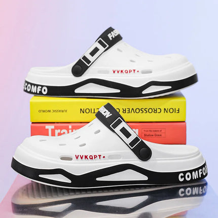 Summer Eva Style Breathable Sandals Women's Men's Garden Clog Shoes Outdoor Hole Beach Slippers Comfortable Household Slippers