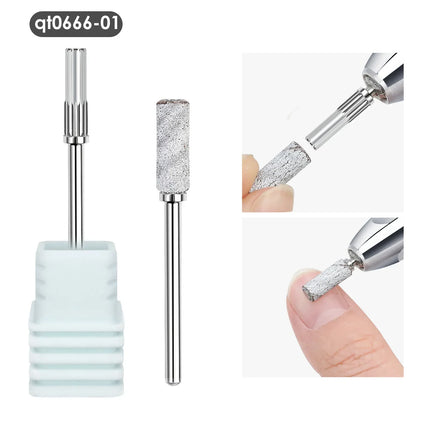 50Pc 3.1mm Mini Nail Sanding Bands 120# 80# 240# Cuticle Polishing Sand Ring Stainless Steel Nail Drill Bit Gel Remove Tools Set