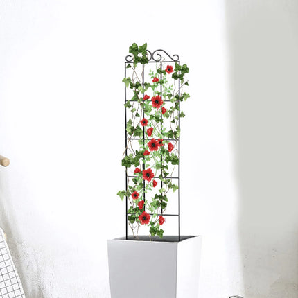 Plants Support Metal Trellis Black Iron Wire Vine Plants Trellis for Garden Enthusiasts Lovers
