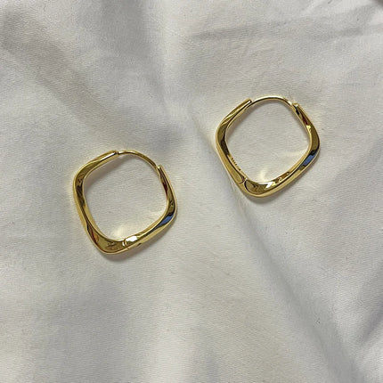 VENTFILLE 925 Sterling Silver Geometry Hoop Earring for Women Minimalism Classic Office Versatile Fashion Jewelry Gift Dropship