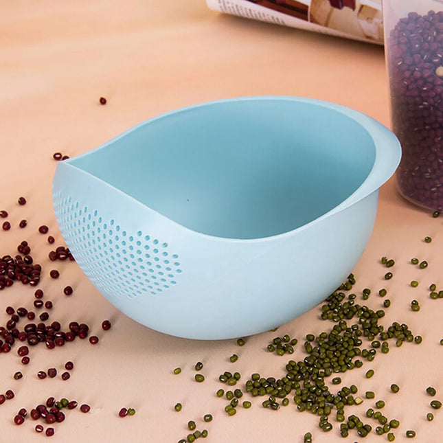 1/3pcs- Colander Rice Bowl Drain Basket Fruit Bowl Washing Drain Basket With Handle Washing Basket Home Kitchen - product ima