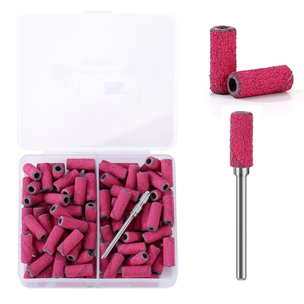 3mm 80pcs Mini Zebra Nail Sanding Bands Electric Machine Nail Drill Bits UV Gel Acrylic Polish Remover For Nails Accessory Tool