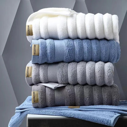 100% Cotton Shower Towels Bath Towel for Adults High Absorbent Home Hotel High Quality Pure Cotton Adult Towel Thickening