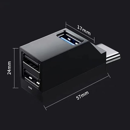 Whistle Shape Type C HUB USB3.0  2.0 Out USB Cable Splitter Disk Reader Data Transfer Extend Adapter Mouse Keyboard Converter