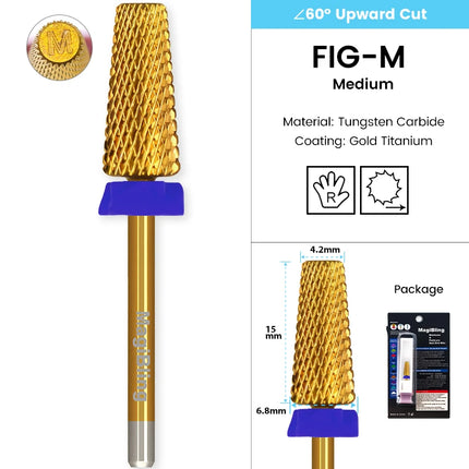 Tapered Barrel Nail Drill Bits Carbide Nails Grinding Head Milling Cutter 4XC Hard Soft Gel Removal Polishing DIY Tools