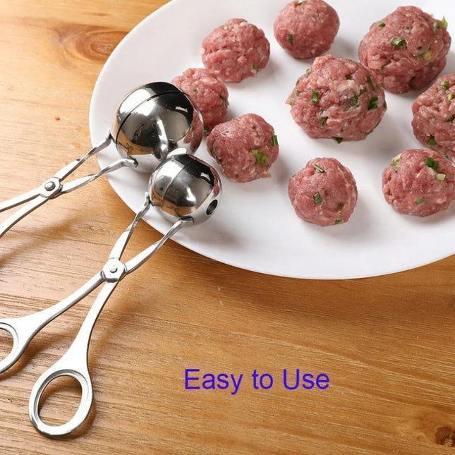 Meat Ball Maker Tool Stainless Steel Clip Round Rice Ball Shaper Spoon Meatball Making Mold Non Stick Stuffed - product image