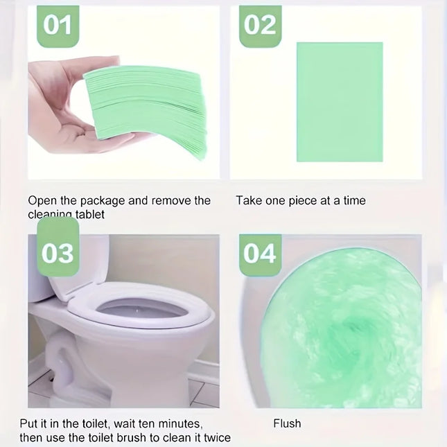 30/90/150pcs Deodorize Toilet Cleaning Tabs Powerful All-purpose Cleaner, Odor Eliminator, Scale Remover Bright - product ima