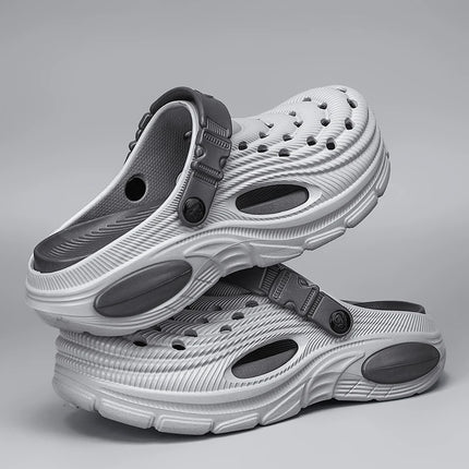 Plus Size 47 Summer Men Sandals Clogs Outdoor Garden Clogs Hole Shoes Male Casual Shoes Water Shoes Comfort Home Soft Slippers