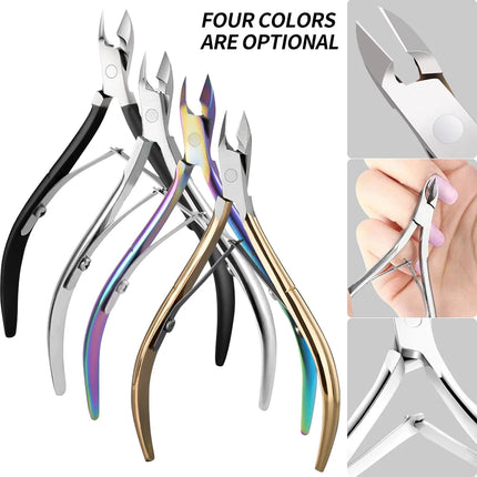 1Pcs Nail Cuticle Nipper Dead Skin Remover Scissor  Stainless Steel Tweezer Clipper Manicure Professional Tool Trimmer