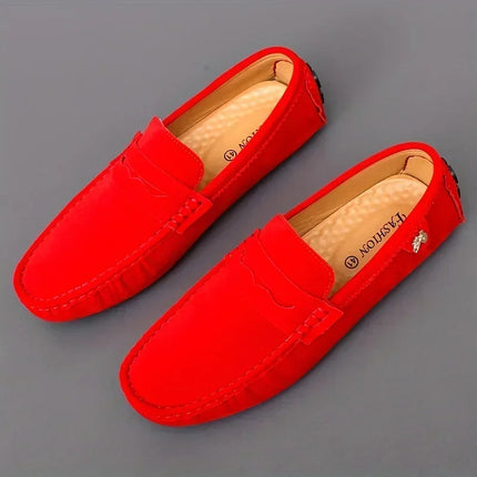 New Men Casual Shoes Fashion Men Shoes Genuine Leather Men Loafers Moccasins Slip On Men's Flats Male Driving luxury shoes