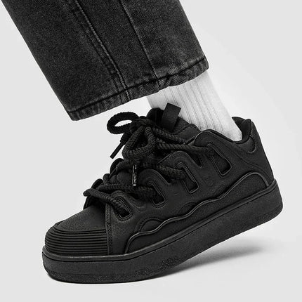 Trendy men's shoes, outdoor sports new thick-soled breathable casual shoes, non-slip and comfortable running shoes, tennis shoes