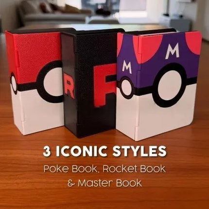 New Trading Card Binder Poke Book Pokemon Card Storage Box Durable Hard Protective Carrying Case Anime Card Collectors In Stock