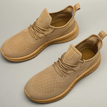 Men Walking Shoes Fashion Lightweight Outdoor Breathable Sports Flat Mesh Comfortable Casual Tennis Shoes for Men