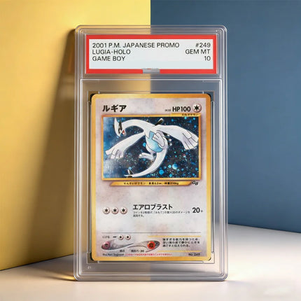 DIY Proxy PTCG Graded Collection Card 2001 P.M. JAPANESE PROMO LUGIA HOLO GAME BOY GEM MT 10 POINTS Card Anime Game Gift