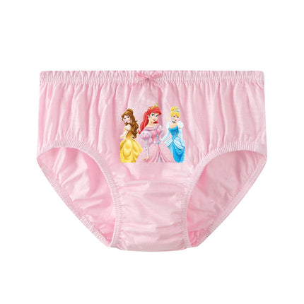 5-Piece Queen Princess Cartoon Panties For Girls Pure Cotton Girls Briefs Print Children's Triangle Underwear Comfortable Fit