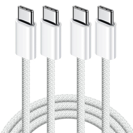 60W Type C to Type C Cable Data Line For Iphone 15 16 17 Samsung Xiaomi Fast Charging USB C to C Cable Type C Data Charger 1m2m