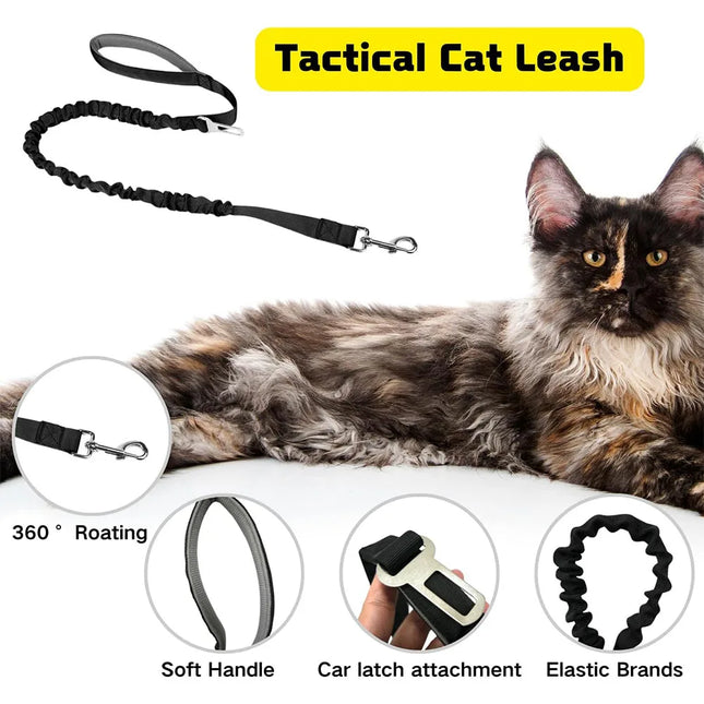 Tactical Cat Dog Harness Leash For Working Adjustable Pet Vest Harness Soft Mesh Training Puppy Straps - product image 2