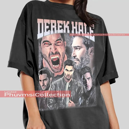 Derek Hale Shirt Actor Tyler Hoechlin Vintage Teen Wolf  tshirt Movie Fan Classic Retro 90s Graphic Unisex Sweatshirt Hoodie Boo