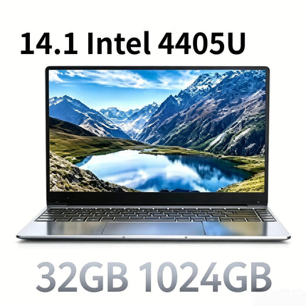 Ultra Slim 14.1 Inch Gaming Laptop Intel Pentium 4405U 2.1GHz 2C4T 16GB DDR4 2TB SSD 1920x1080 Office Study PC Ultra Pro Prime