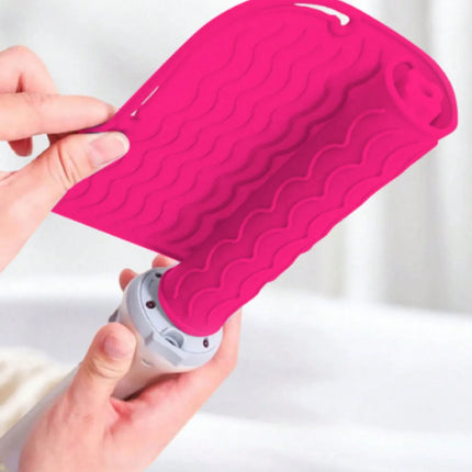 New Plus Size Silicone Heat Resistant Mat Portable Travel Hot Tools Pad Cover for Curling Iron, Flat Iron Hair Straightener