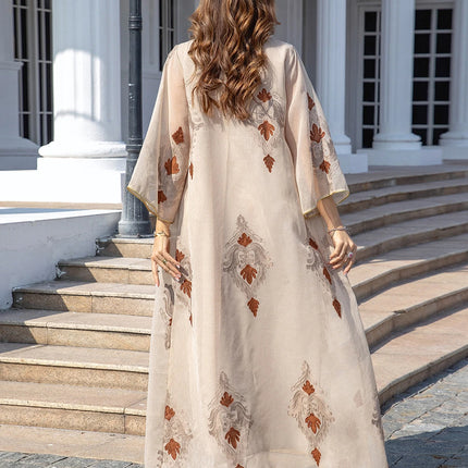 Modest Dress Ramadan Morocco Abaya Eid Muslim Women Sequins Dresses Vestidos Saudi Jalabiya Party Abayas Kaftan Arabic Robe 2024